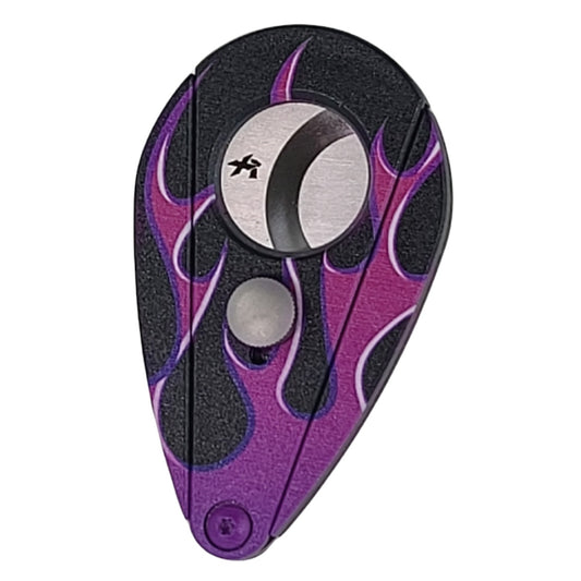 Xikar XI2 HOT ROD BLACK W/PURPLE FLAMES