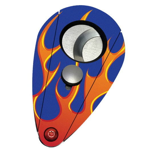 Xikar XI2 HOT ROD BLUE W/ORANGE FLAMES