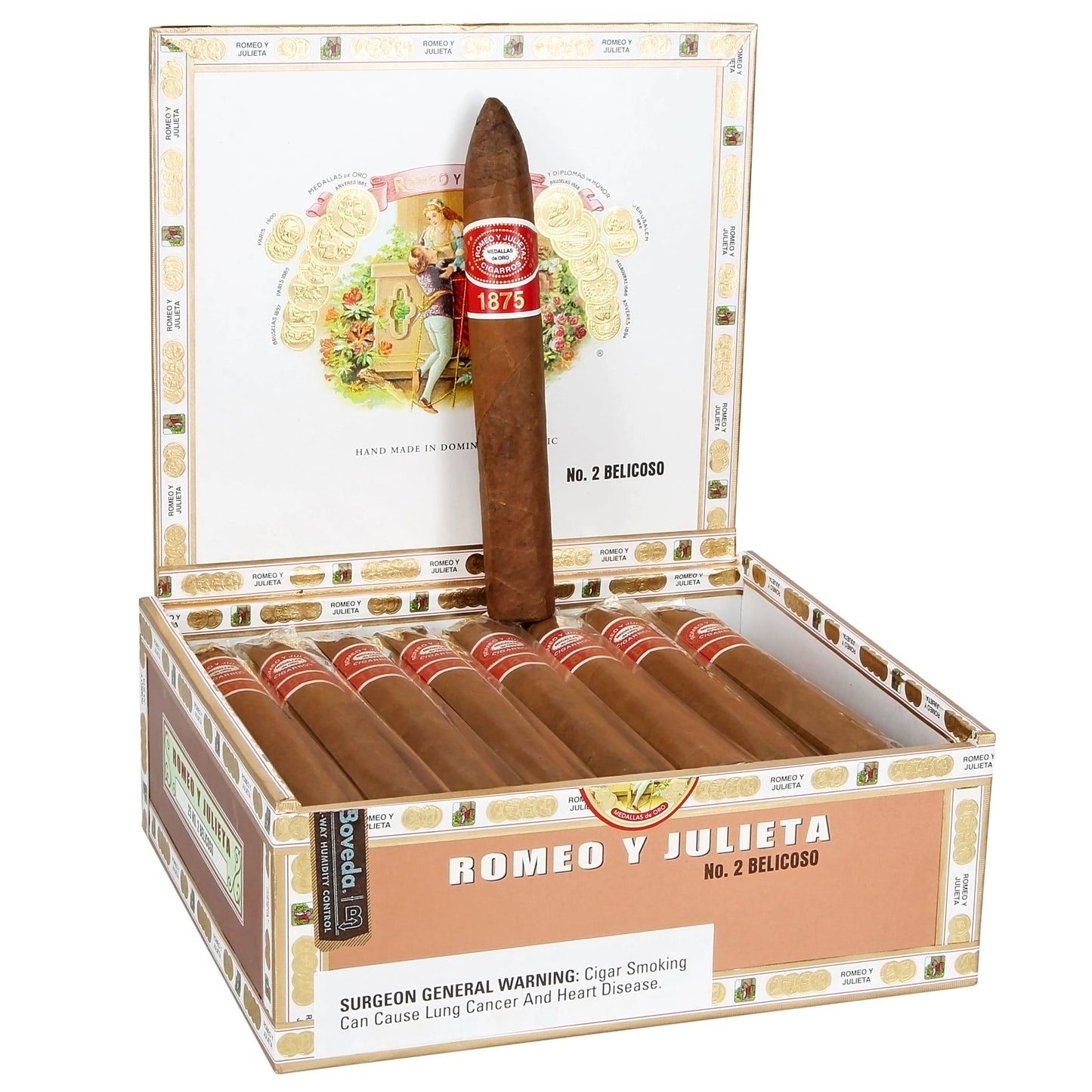 Romeo Y Julieta 1875 # 2 BELICOSO