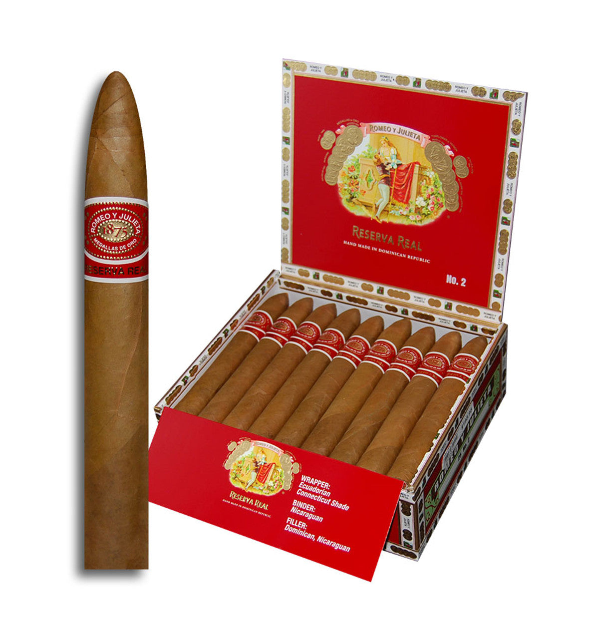 Romeo Y Julieta Reserva Real #2 box (Belicoso)