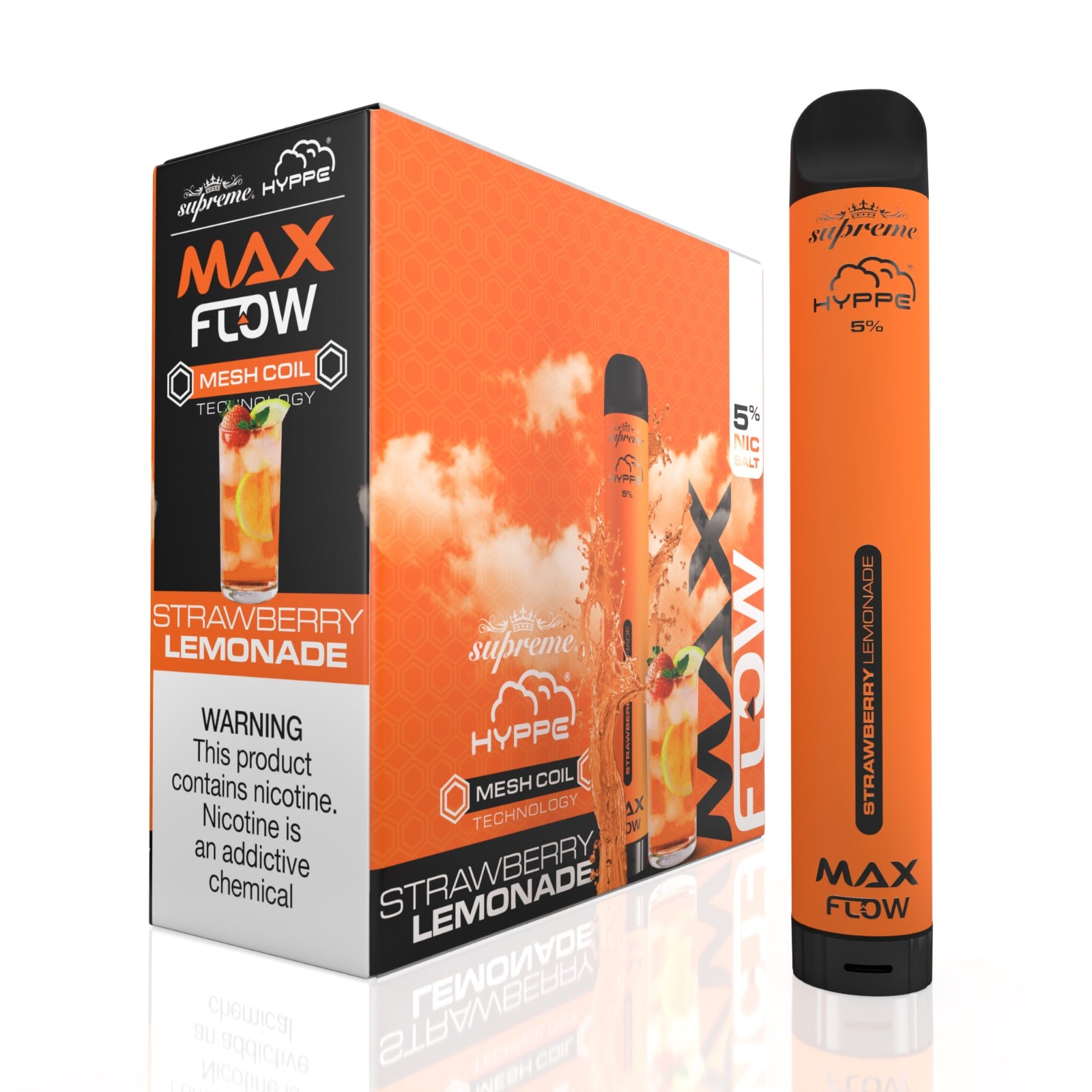 HYPPE MAX FLOW 2000 Puff 10 Per Pack Strawberry Lemonade