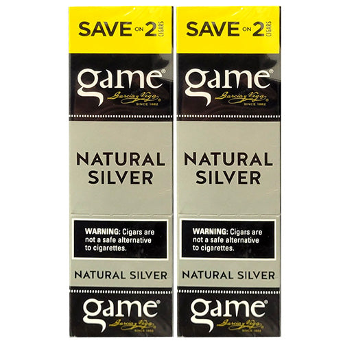 Game Cigarillos Natural Silver Save On 2 (60 Cigars)