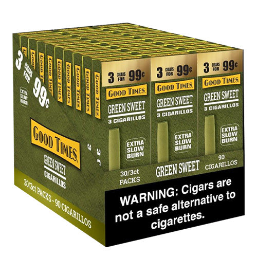 GOOD TIMES Cigarillos Green Sweet 3 for 0.99 (90cigars)