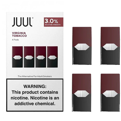 JUUL (LIQ POD)(4-Pack) 30mg Virginia tobacco