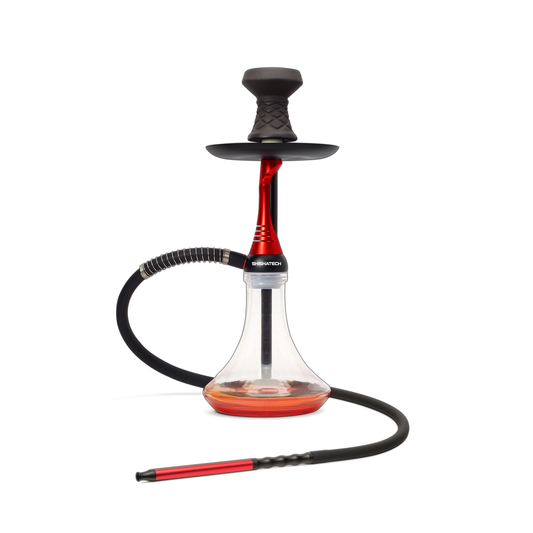 17" Dubai, 1 Hose, ShishaTech Color Box Red