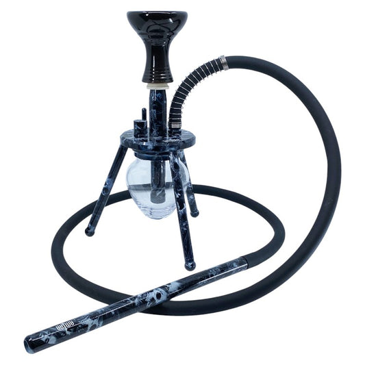 12" Amira Spider Hookah, 1 Hose, Amira Carrying Bag Skulls