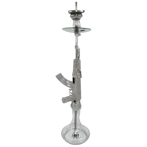 32" MOB AK-47 Silver Swarovski