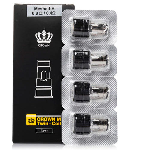 Uwell Coil Crown M Twin Pack (4 Pack) 0.8 ohm / 0.4  ohm