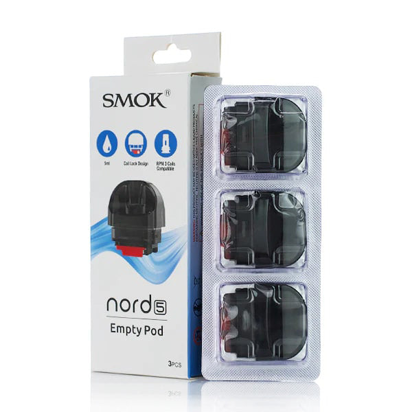 SMOK Empty Pods Nord 5 - 5mL - 3 pack