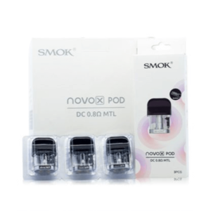 SMOK Pod+Coil Novo X  Clear Edt. DC  MTL - 3 pack Transparent Black 0.8 ohm