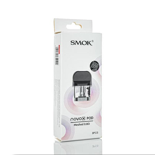 SMOK Pod+Coil Novo X  Mesh -  3 Pack Bright Black 0.8 ohm