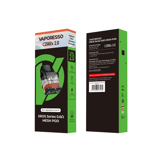 Vaporesso Pod+Coil XROS COREX 2.0 (4 Pack) 2mL Mesh 0.6 ohm