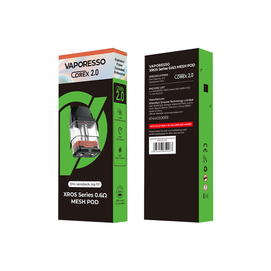 Vaporesso Pod+Coil XROS COREX 2.0 (4 Pack) 3mL Mesh 0.6 ohm