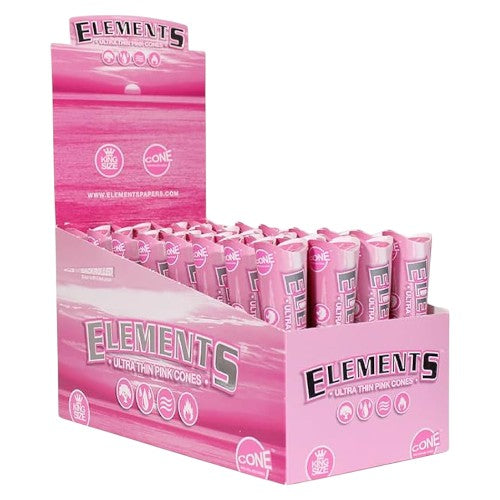 ELEMENTS Cones  King Size 3-pack Pink