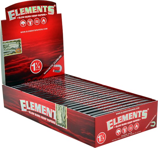ELEMENTS Papers  11/4 Size  Red