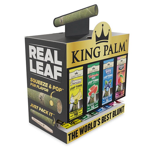 KING PALM Cones C-Store Display (Banana, Watermelon, Berry, Mango) Mini 2-pack Assorted