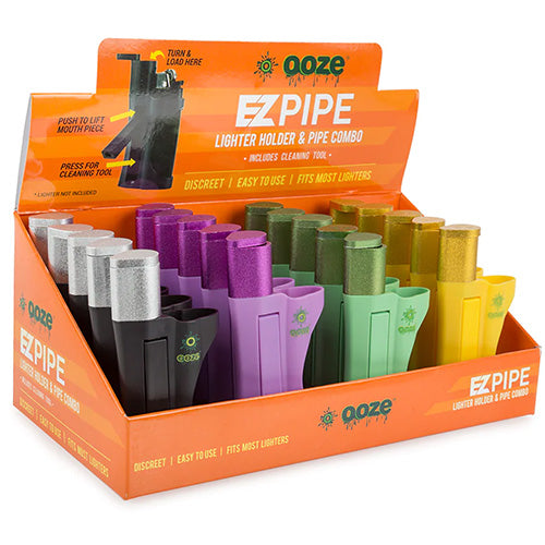 OOZE Silicone EZ Pipe Display Assorted