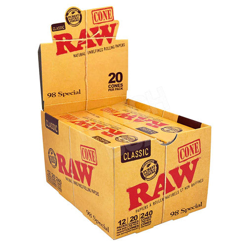 RAW Cones Classic 98mm 20-pack