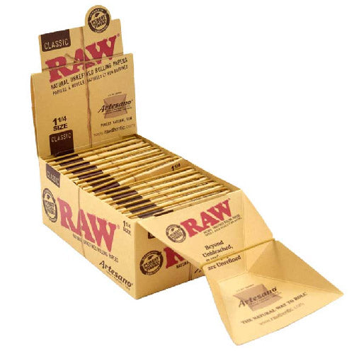 RAW Papers Classic Artesano Papers+Tip+Tray 11/4 Size