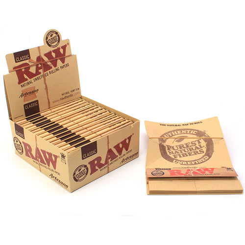 RAW Papers Classic Artesano Papers+Tip+Tray King Size