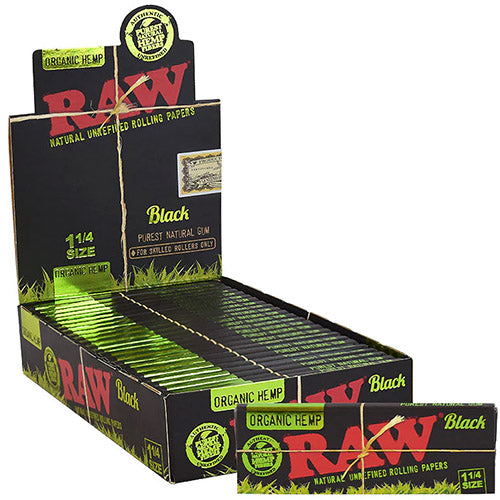 RAW Papers Black 11/4 Size