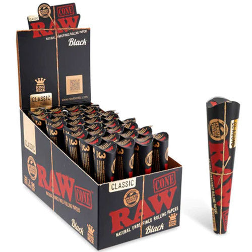 RAW Cones Black King Size 3-pack