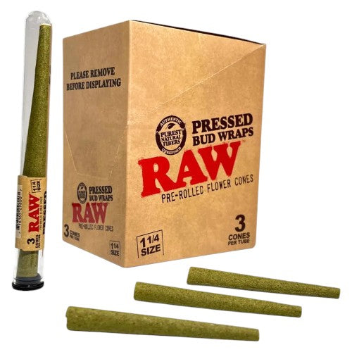 RAW Cones Bud Wrap 11/4 Size 3-pack
