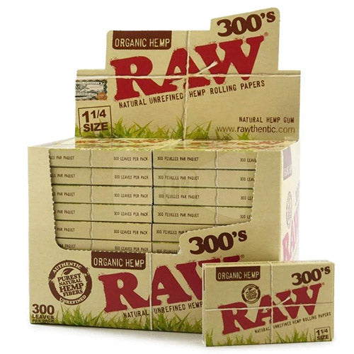 RAW Papers Organic 11/4 Size 300's