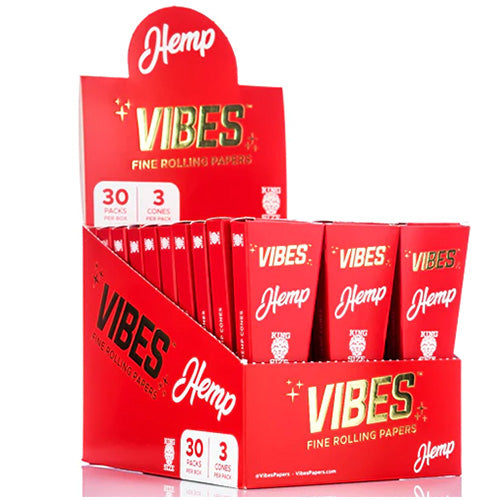 VIBES Cones Hemp King Size 3-pack