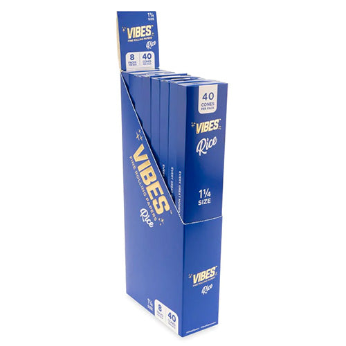 VIBES Cones Rice 11/4 Size 40-pack