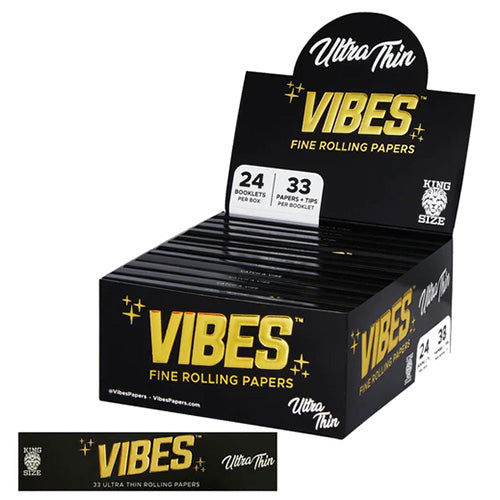 VIBES Papers Ultra Thin Papers + Tips King Size
