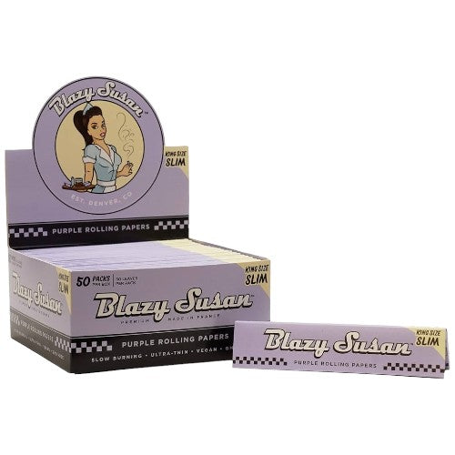 BLAZY SUSAN Papers  King Size Purple