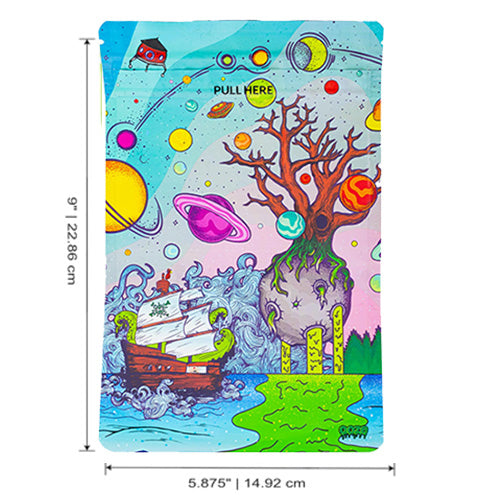 OOZE Zipoc Bags Mylar Bags 1oz 12-pack Tree of Life