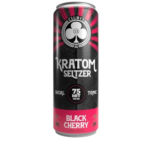 CLUB 13 Extracts & Drinks Seltzer 12oz Black Cherry