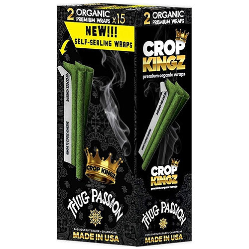 CROP KINGZ Wraps Organic Hemp 2-pack Thug Passion