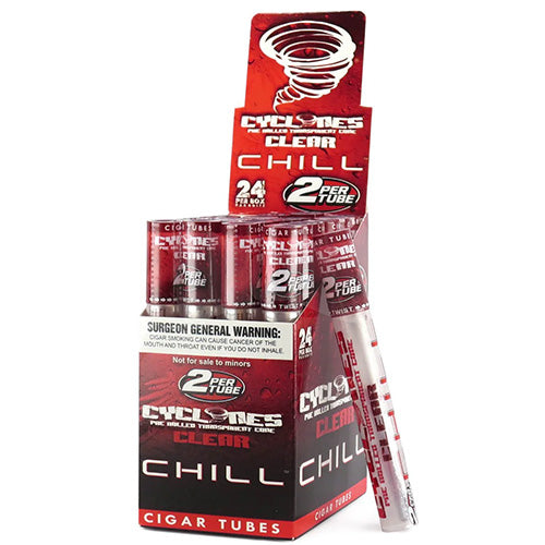 CYCLONES Cones Clear 2-pack Chill Red