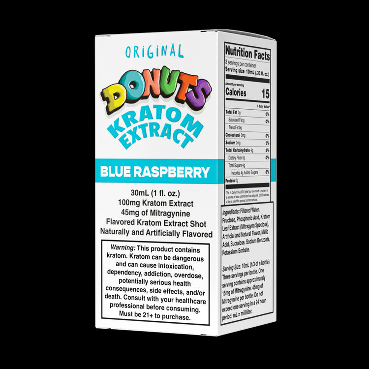 DONUTS Extracts & Drinks Liquid Shot 100mg MIT 30ml Blue Raspberry