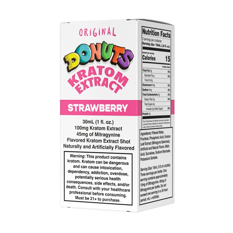 DONUTS Extracts & Drinks Liquid Shot 100mg MIT 30ml Strawberry