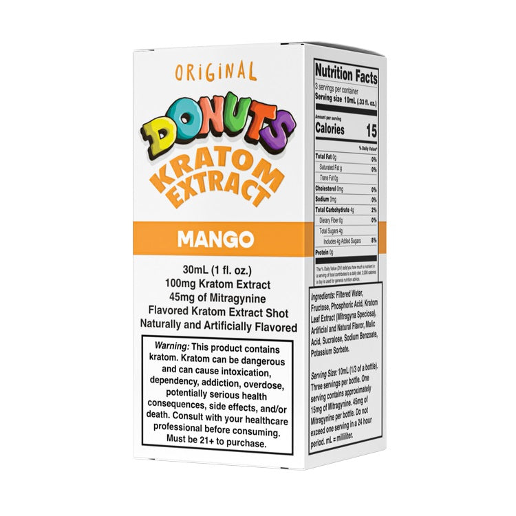 DONUTS Extracts & Drinks Liquid Shot 100mg MIT 30ml Mango