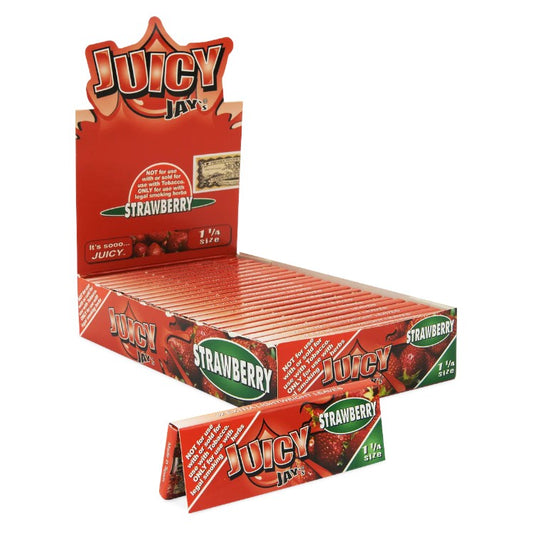 JUICY JAY'S Papers Papers + Tips 11/4 Size Strawberry