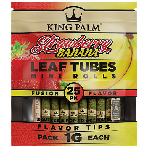 KING PALM Cones Palm Leaf Mini 25-pack Strawberry Banana