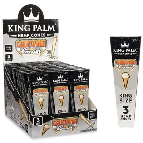 KING PALM Cones Hemp King Size 3-pack California Cream
