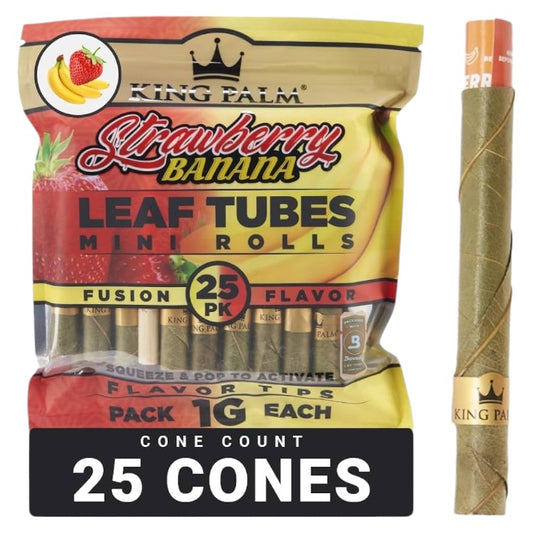 KING PALM Cones Palm Leaf Extendo 3-pack Strawberry & Banana