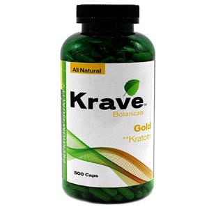KRAVE Tablets & Caplets Kratom 500ct Gold