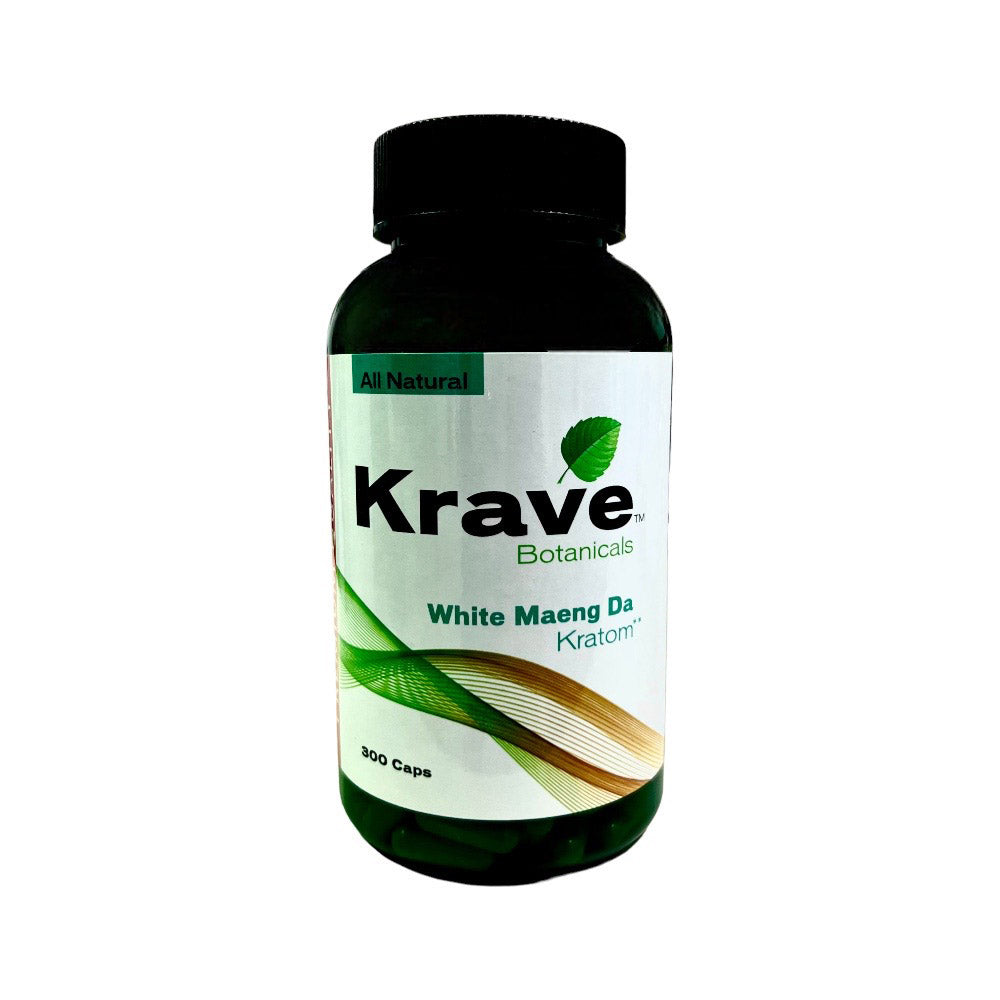 KRAVE Tablets & Caplets Kratom 500ct White Maeng Da