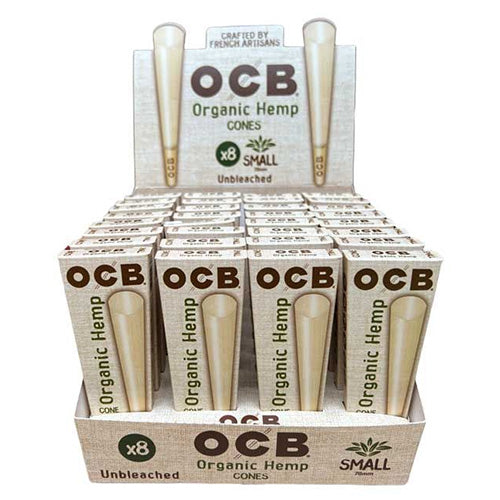 OCB Cones Small Size 8-pack Organic Hemp