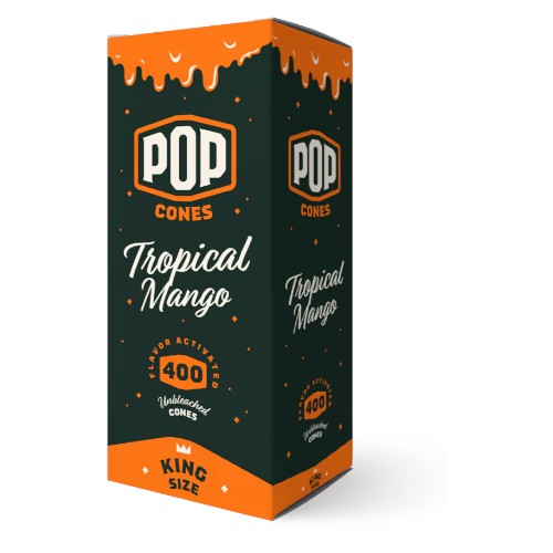 POP CONES Cones Unbleached King Size Tropical Mango