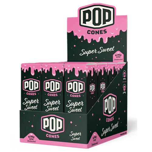 POP CONES Cones Unbleached King Size 3-pack Super Sweet