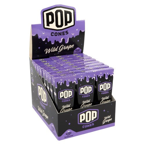 POP CONES Cones Unbleached 11/4 Size 3-pack Wild Grape King