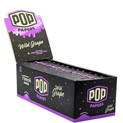 POP PAPERS Papers Unbleached Papers + Tips 11/4 Size Wild Grape
